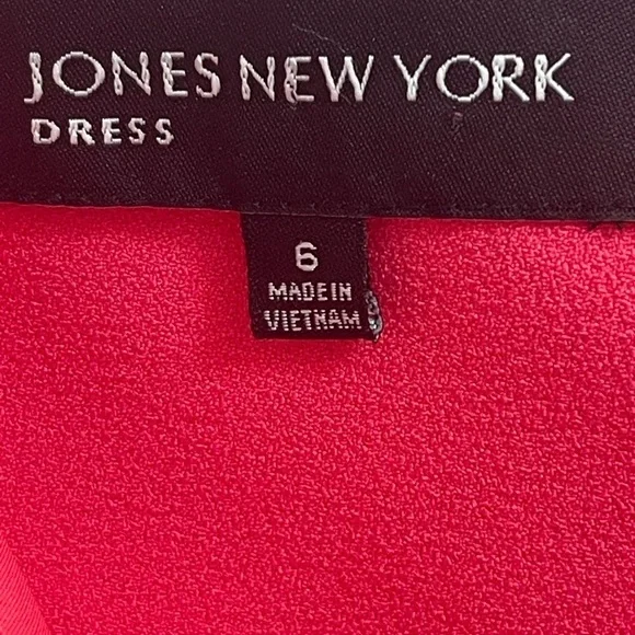 NWT Jones New York Pink Knot Front Sheath Dress - Size Women's 6 - Picture 4 of 10